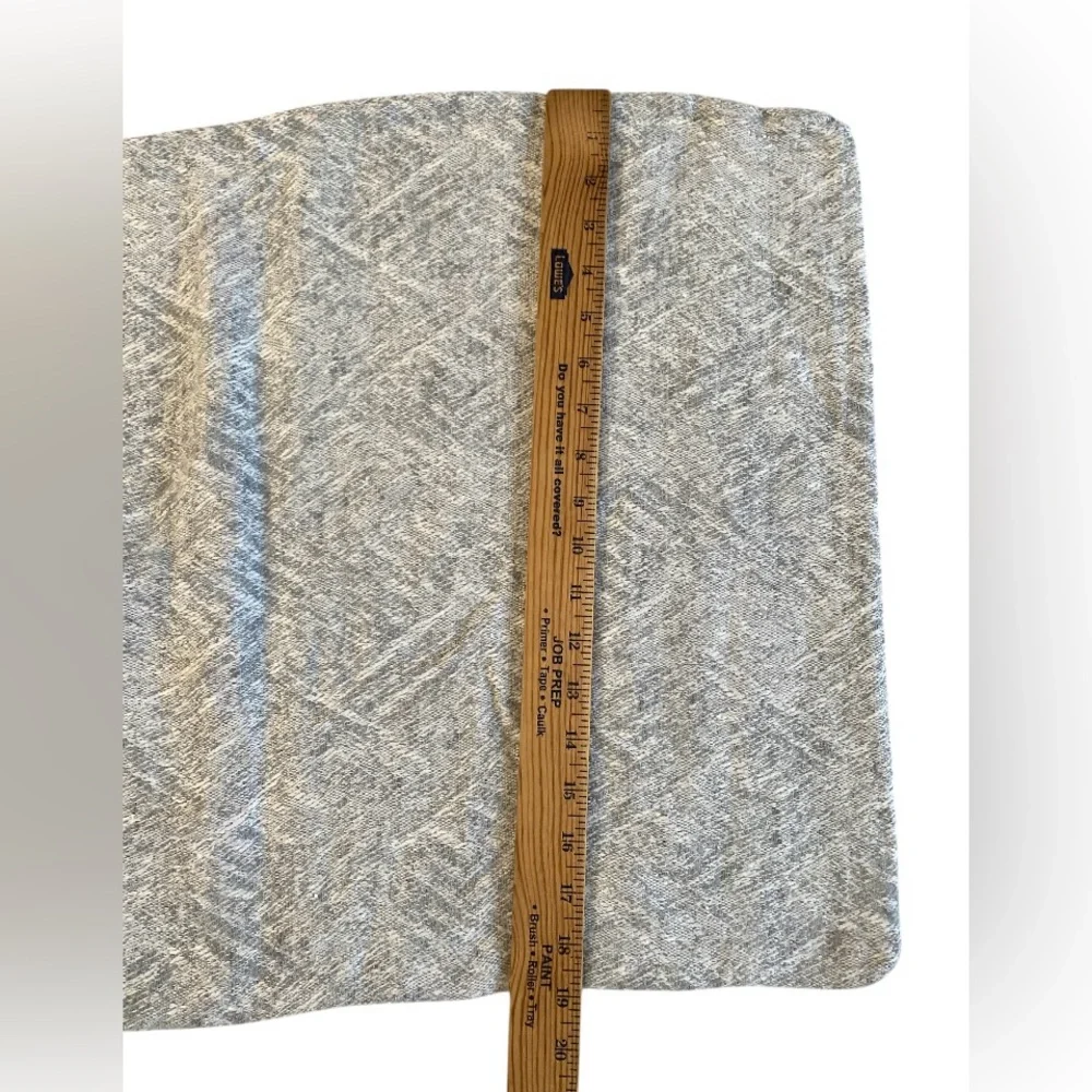 Restoration Hardware Herringbone Jacquard Linen Standard LOUNGER Sham Mist $269